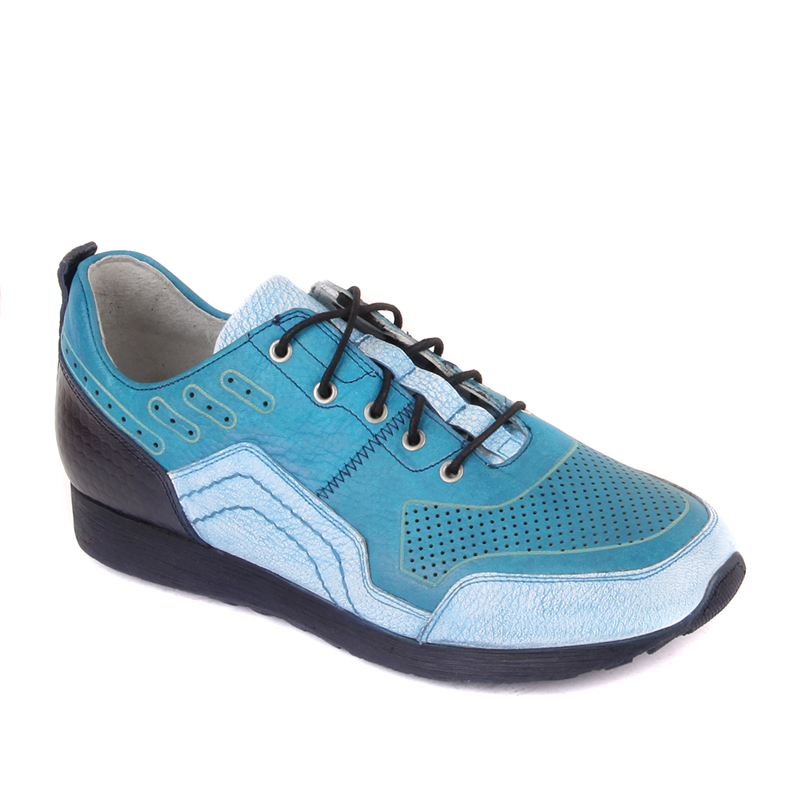 Mystic Mavi-Beyaz Lazer Desen Erkek Ayakkabı