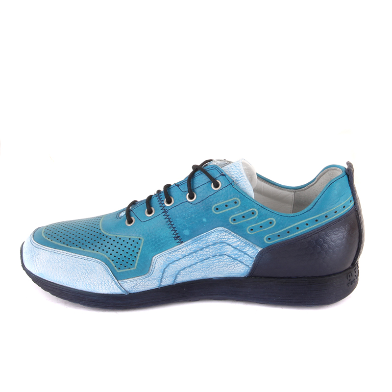 Mystic Mavi-Beyaz Lazer Desen Erkek Ayakkabı