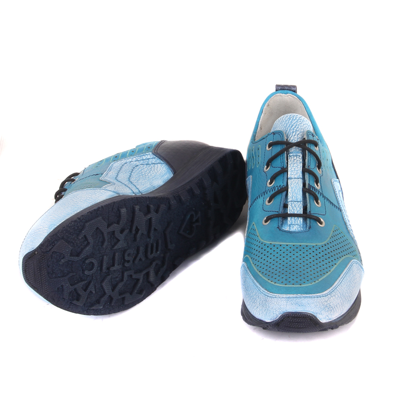 Mystic Mavi-Beyaz Lazer Desen Erkek Ayakkabı